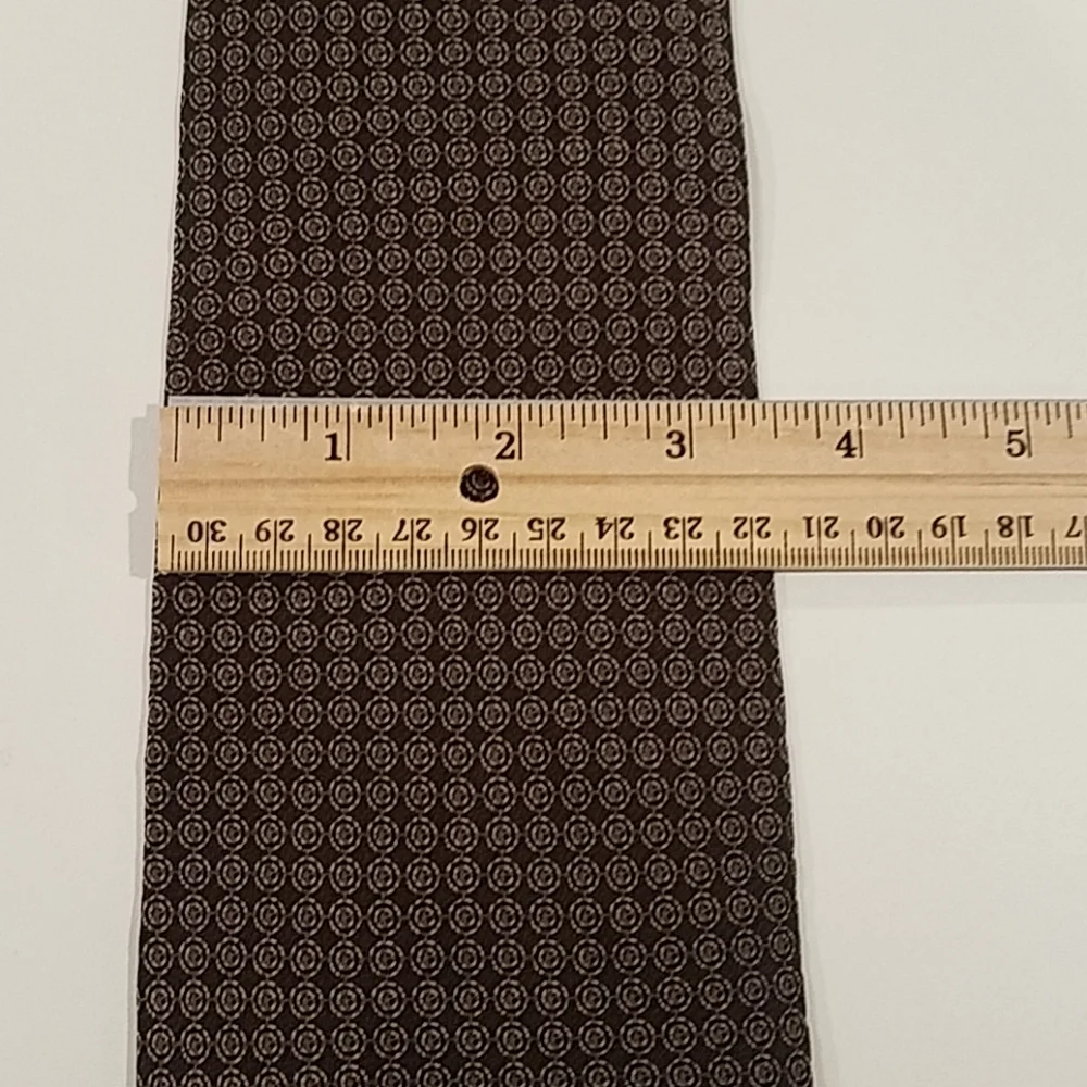 Kenneth Cole Men's Tie Brown Black Shades Made in the USA
